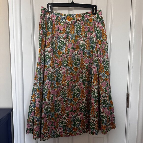 J. Crew Button-up midi skirt in Liberty® Mini Floral Walk - Picture 6 of 6